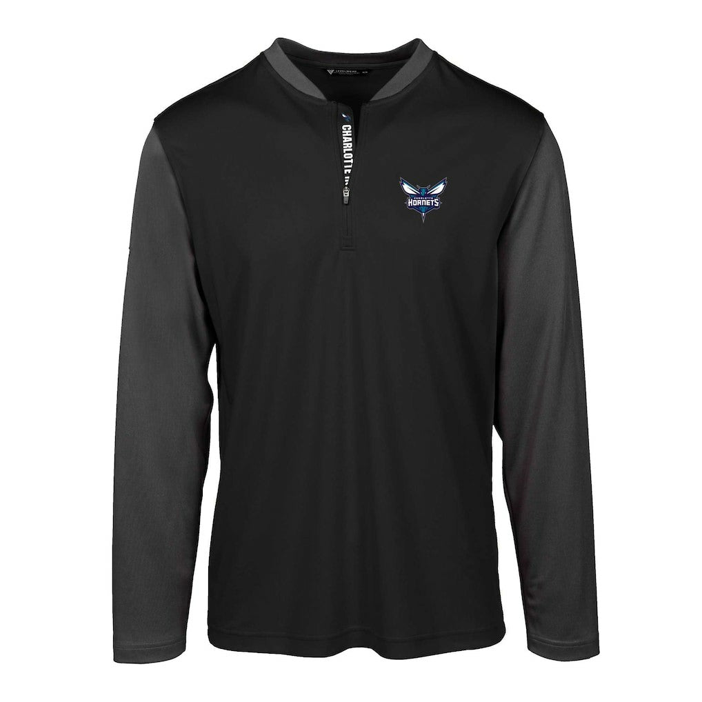 Charlotte Hornets Levelwear Spector Insignia Core Quarter-Zip Pullover Top