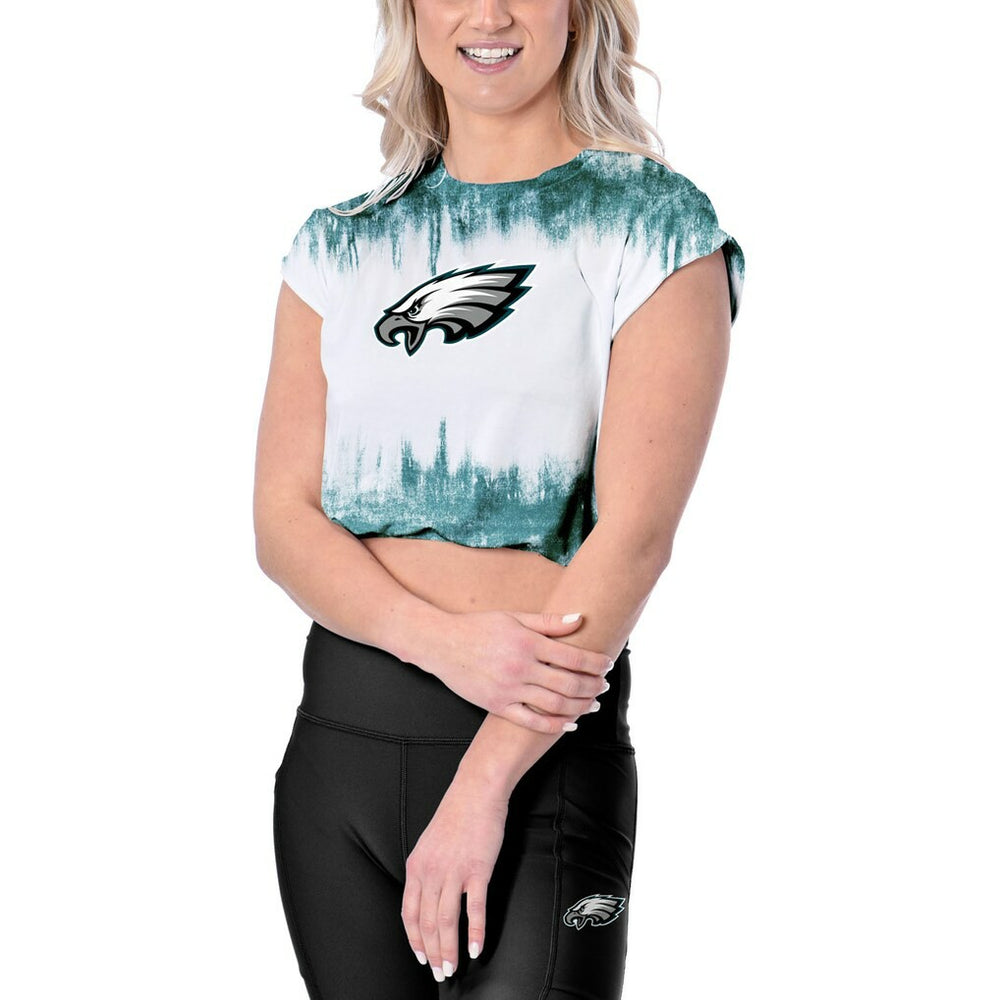 Certo Women's Cropped Framework T-Shirt - Philadelphia Eagles T-shirts