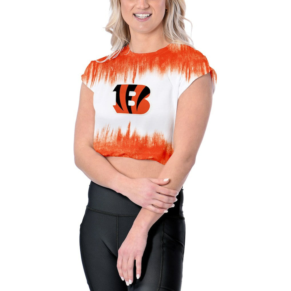 Certo Women's Cropped Framework T-Shirt - Cincinnati Bengals T-shirts