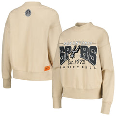 San Antonio Spurs Qore Women's Oversized Cozy Mock Neck Pullover Sweatshirt
