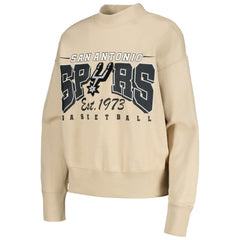 San Antonio Spurs Qore Women's Oversized Cozy Mock Neck Pullover Sweatshirt
