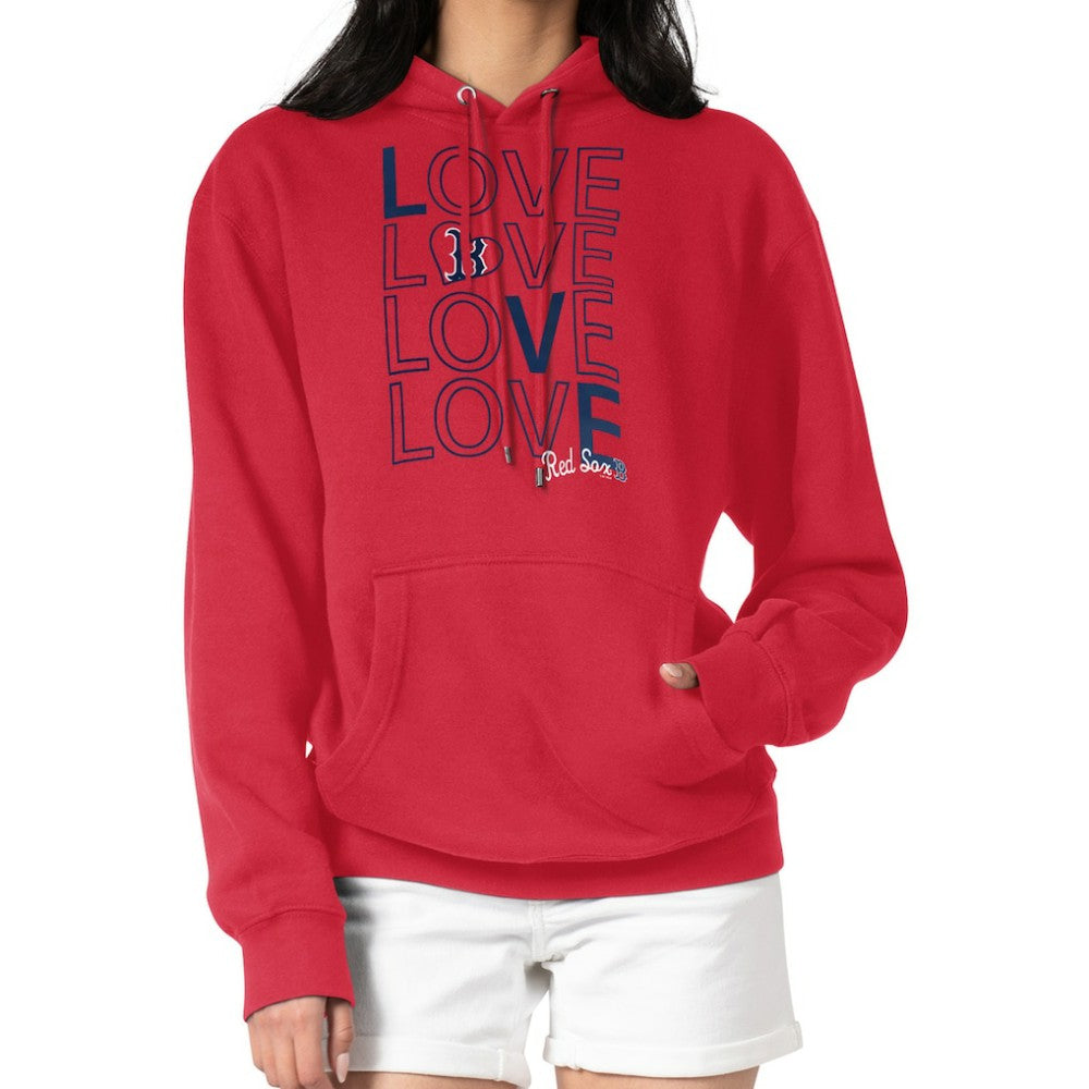 Red Boston Red Sox G-III 4Her by Carl Banks Women's Love Graphic Fleece Hoodie