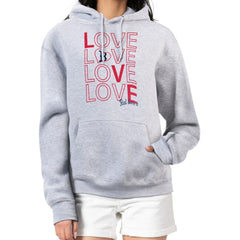 Heather Gray Boston Red Sox G-III 4Her by Carl Banks Women's Love Graphic Fleece Hoodie
