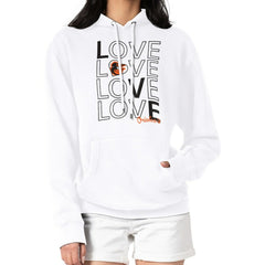 White Baltimore Orioles G-III 4Her by Carl Banks Women's Love Graphic Fleece Hoodie