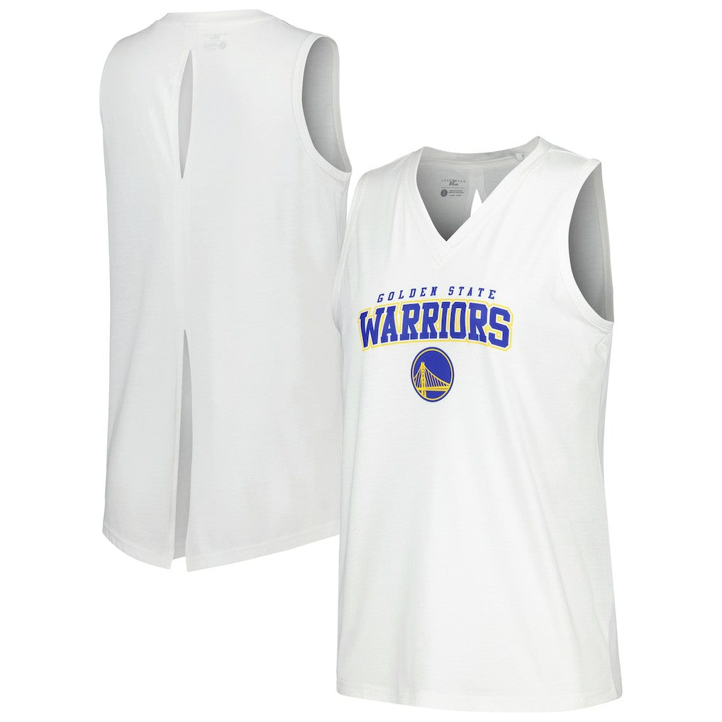 Golden State Warriors Levelwear Women's Paisley Peekaboo Tank Top sale