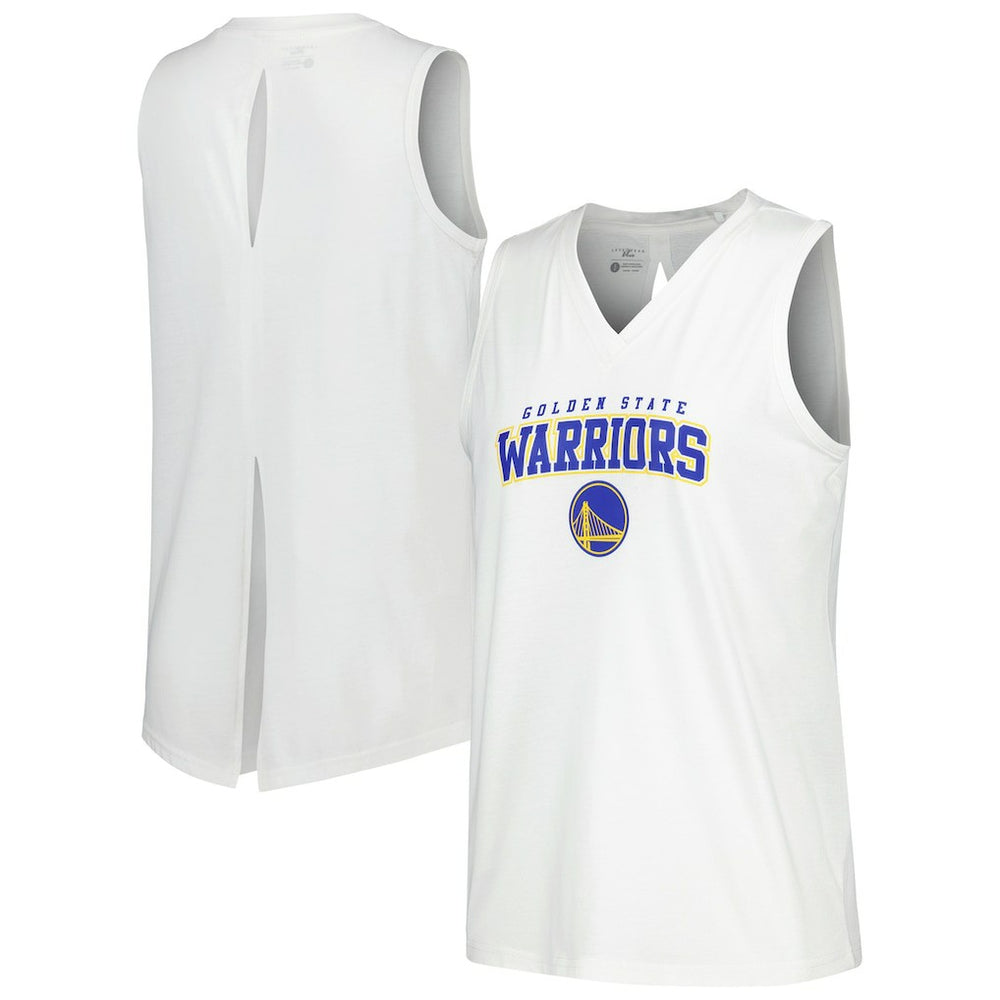 Golden State Warriors Levelwear Women's Paisley Peekaboo Tank Top sale