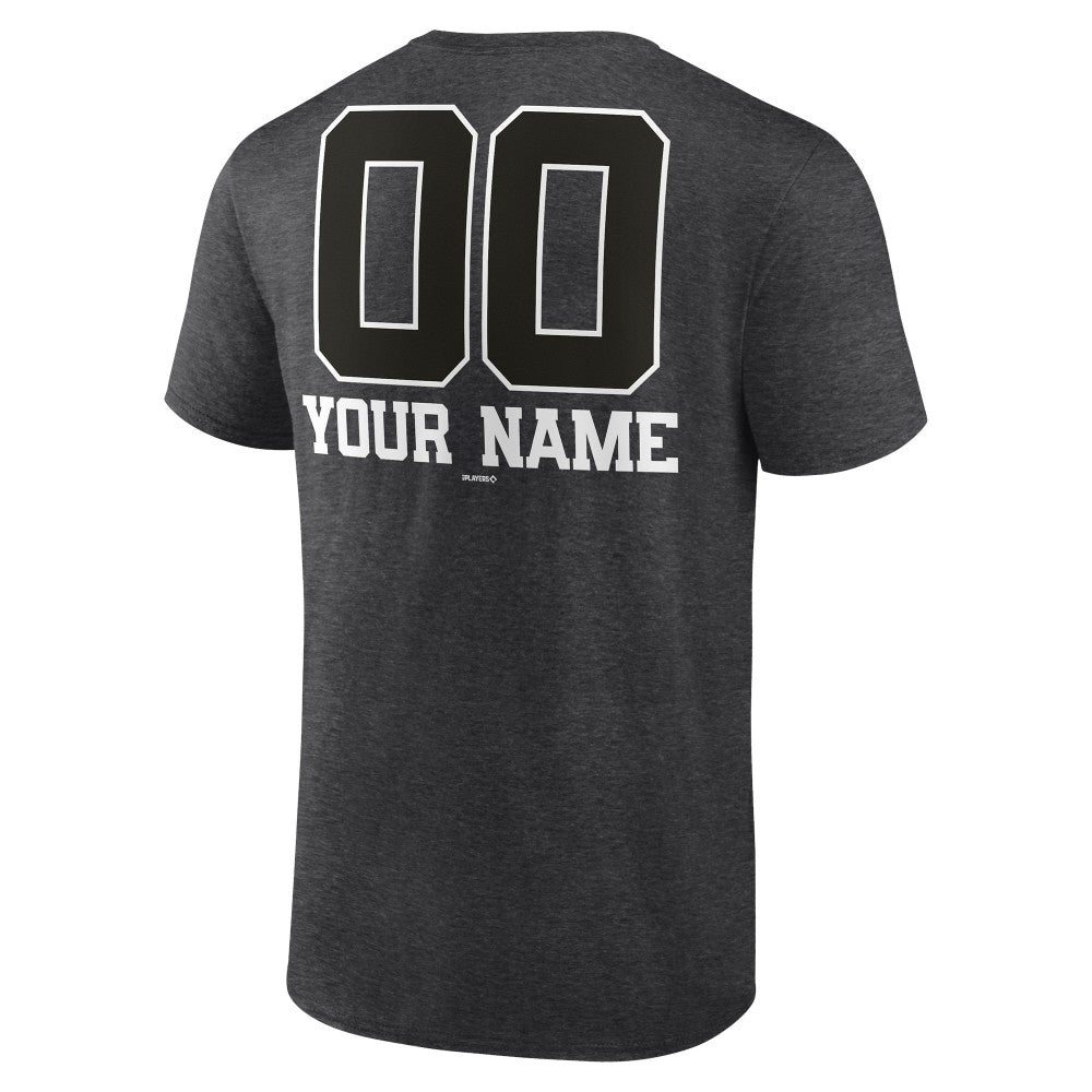 Charcoal Minnesota Twins Personalized Monochrome Name & Number T-Shirt