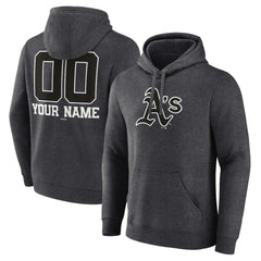 Charcoal Athletics Personalized Monochrome Name & Number Pullover Hoodie