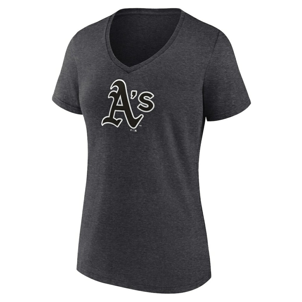 Charcoal Athletics Women's Personalized Monochrome Name & Number V-Neck T-Shirt