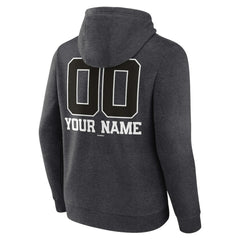 Charcoal St. Louis Cardinals Personalized Monochrome Name & Number Pullover Hoodie
