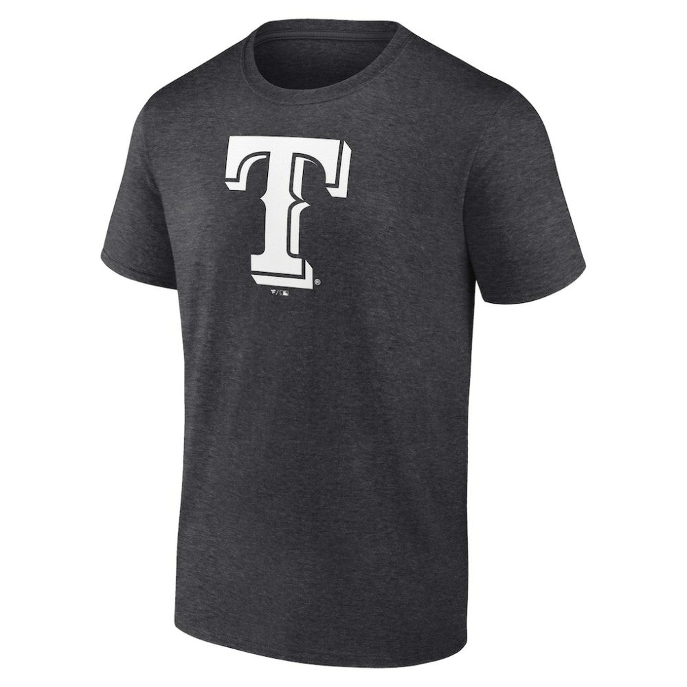 Charcoal Texas Rangers Personalized Monochrome Name & Number T-Shirt