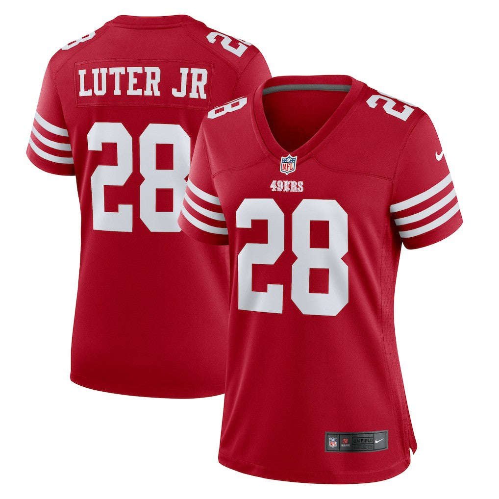 Darrell Luter Jr.  Women's Game Jersey - San Francisco 49ers Jerseys
