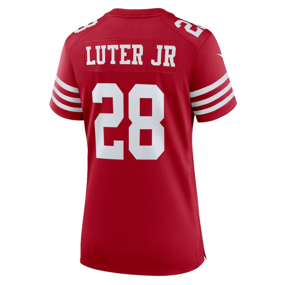 Darrell Luter Jr.  Women's Game Jersey - San Francisco 49ers Jerseys