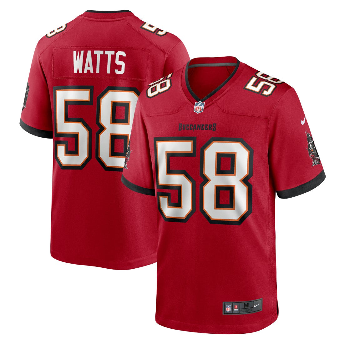 Markees Watts  Game Jersey - Tampa Bay Buccaneers Jerseys