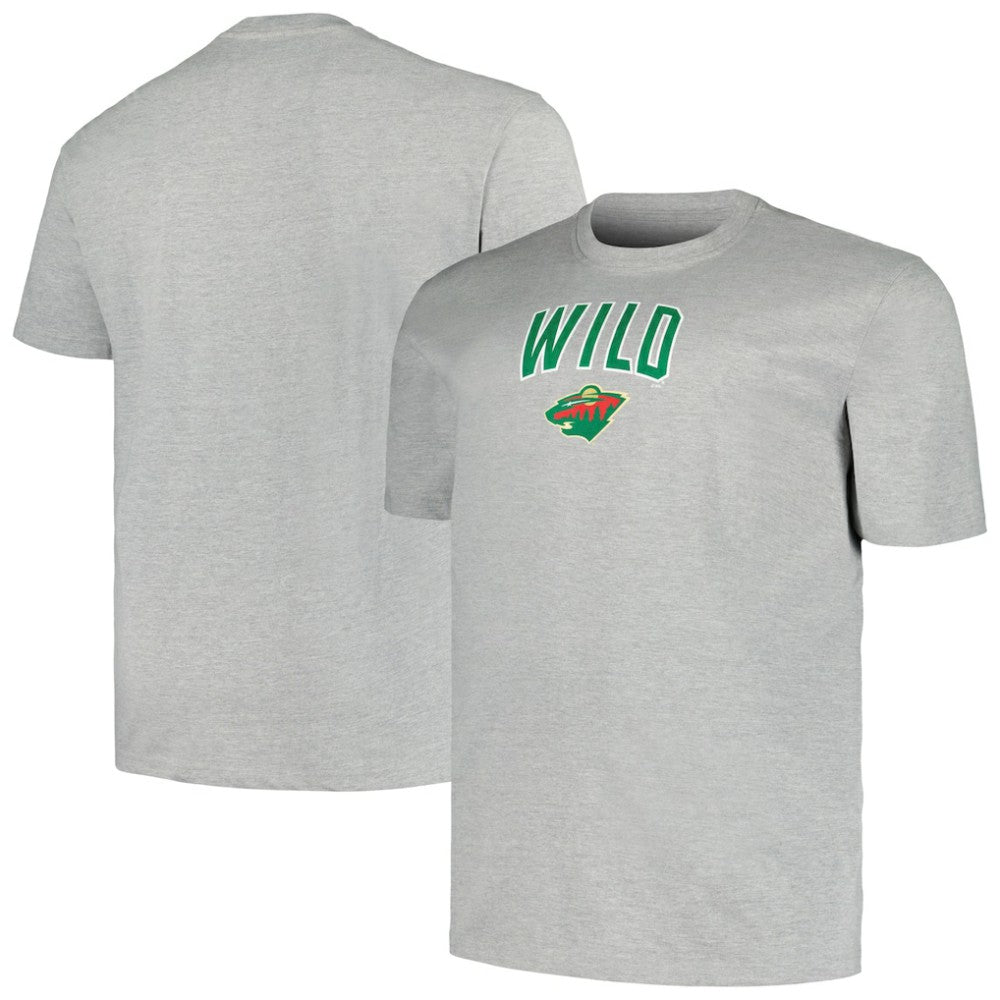 NHL Minnesota Wild Profile Big & Tall Arch Over Logo T-Shirt