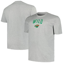 NHL Minnesota Wild Profile Big & Tall Arch Over Logo T-Shirt