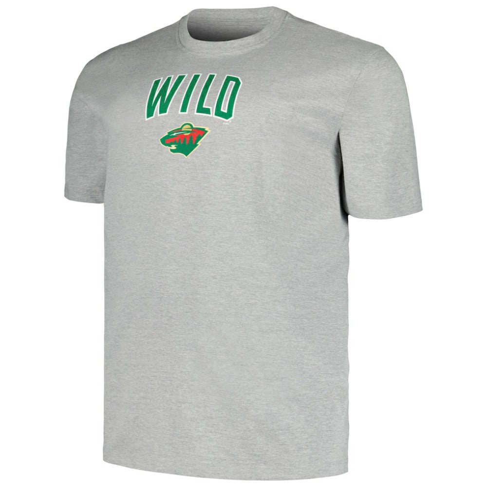NHL Minnesota Wild Profile Big & Tall Arch Over Logo T-Shirt