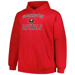 NHL Washington Capitals Profile Big & Tall Arch Over Logo Pullover Hoodie