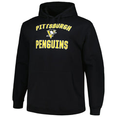 NHL Pittsburgh Penguins Profile Big & Tall Arch Over Logo Pullover Hoodie