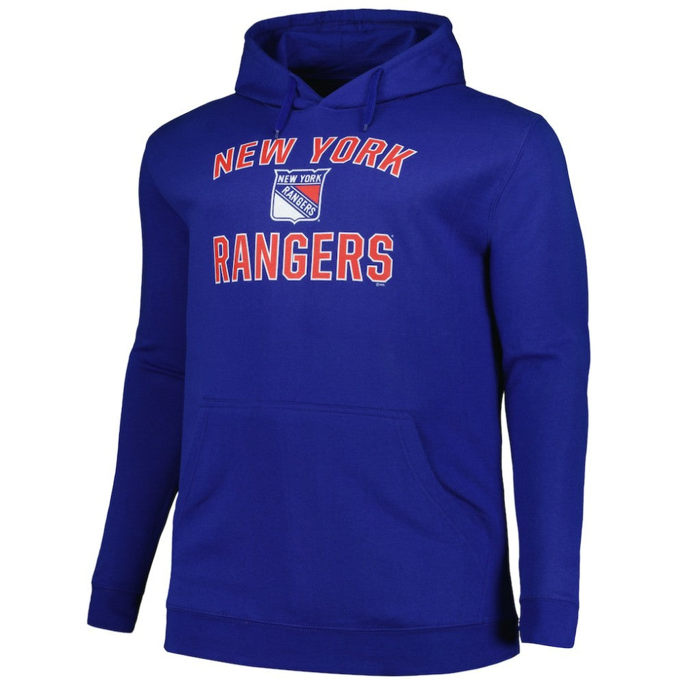NHL New York Rangers Profile Big & Tall Arch Over Logo Pullover Hoodie