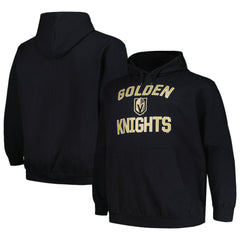 NHL Vegas Golden Knights Profile Big & Tall Arch Over Logo Pullover Hoodie