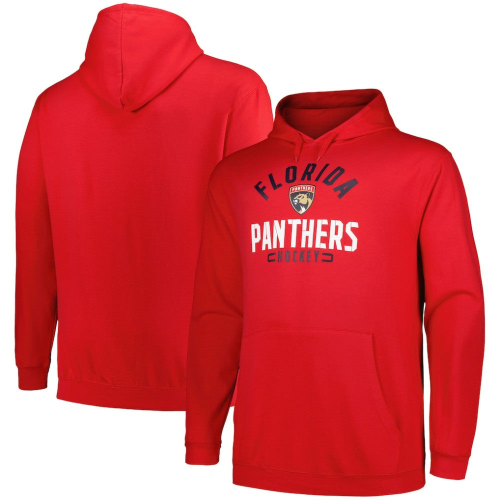 NHL Florida Panthers Profile Big & Tall Arch Over Logo Pullover Hoodie