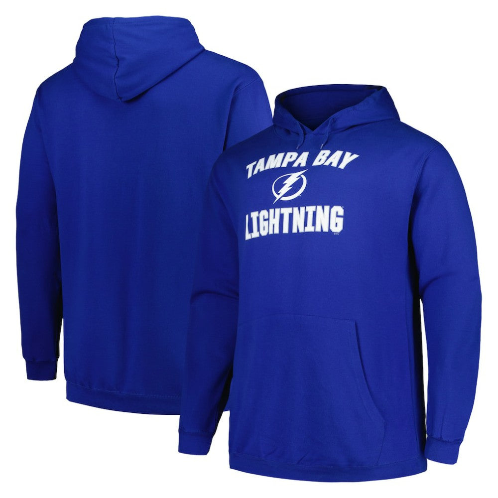 NHL Tampa Bay Lightning Profile Big & Tall Arch Over Logo Pullover Hoodie