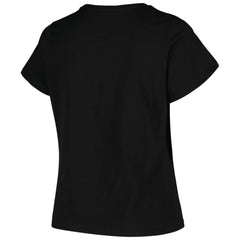 NHL Pittsburgh Penguins Profile Women's Plus Size Arch Over Logo T-Shirt
