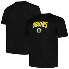 NHL Boston Bruins Profile Big & Tall Arch Over Logo T-Shirt
