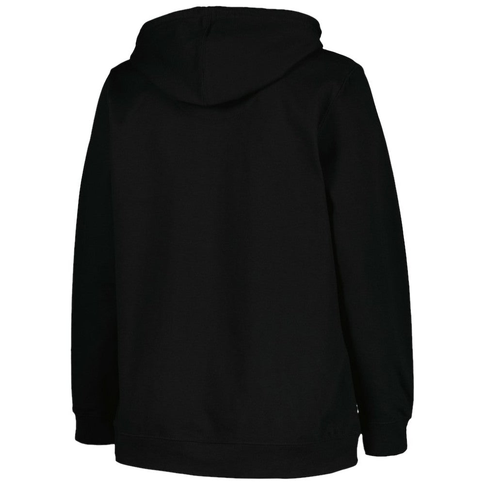 NHL Boston Bruins Profile Women's Plus Size Arch Over Logo Pullover Hoodie