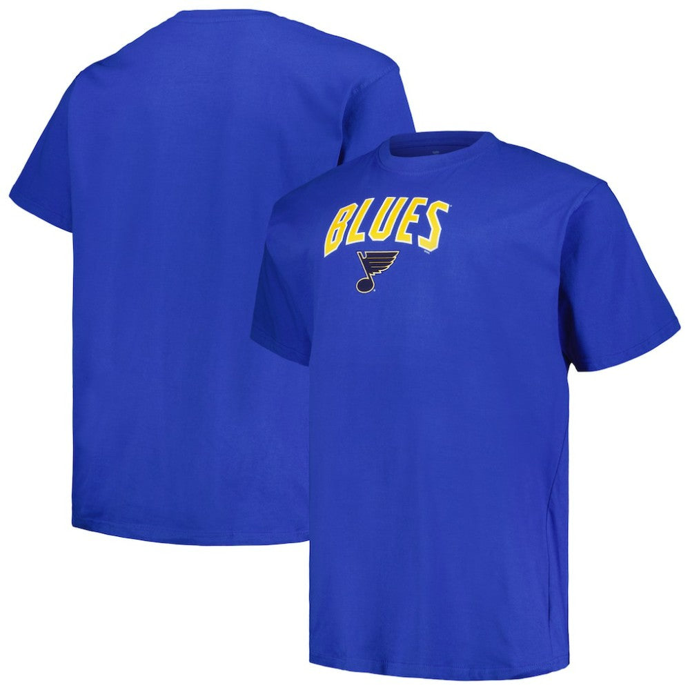 NHL St. Louis Blues Profile Big & Tall Arch Over Logo T-Shirt