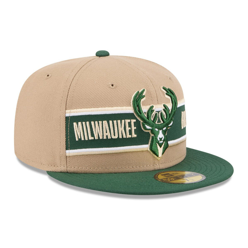New Era Milwaukee Bucks 2024 NBA Draft 59FIFTY Fitted Hat