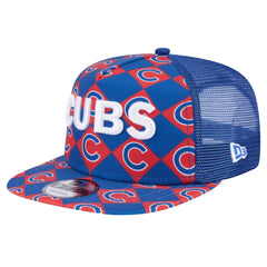 Royal Chicago Cubs New Era Seeing Diamonds A-Frame Trucker 9FIFTY Snapback Hat