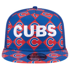 Royal Chicago Cubs New Era Seeing Diamonds A-Frame Trucker 9FIFTY Snapback Hat