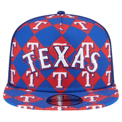 Royal Texas Rangers New Era Seeing Diamonds A-Frame Trucker 9FIFTY Snapback Hat