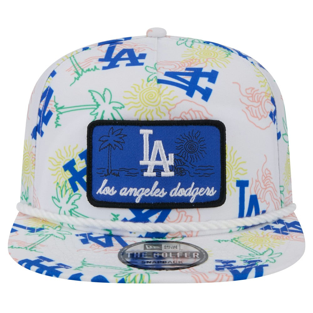 White Los Angeles Dodgers New Era Islander Golfer Snapback Hat