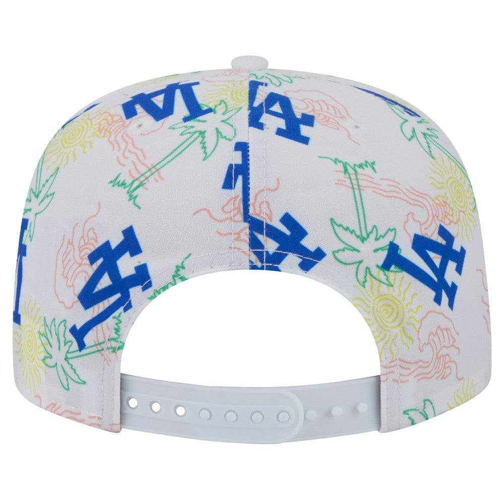 White Los Angeles Dodgers New Era Islander Golfer Snapback Hat