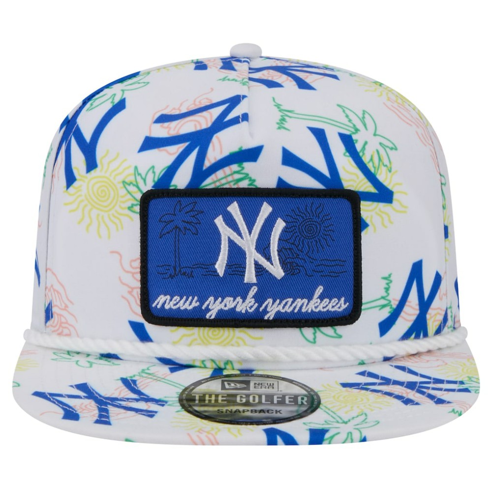 White New York Yankees New Era Islander Golfer Snapback Hat