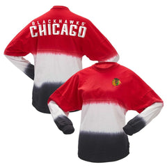 NHL Chicago Blackhawks Fanatics Women's Ombre Long Sleeve T-Shirt