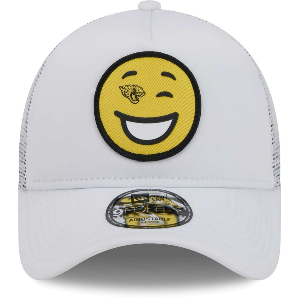 Happy A-Frame Trucker 9FORTY Snapback Hat - Jacksonville Jaguars Hats