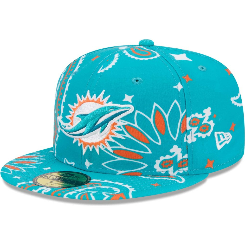 Paisley 59FIFTY Fitted Hat - Miami Dolphins Hats