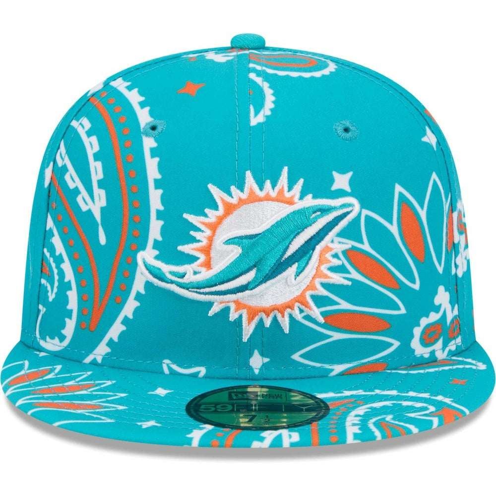 Paisley 59FIFTY Fitted Hat - Miami Dolphins Hats