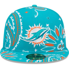 Paisley 59FIFTY Fitted Hat - Miami Dolphins Hats