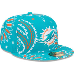 Paisley 59FIFTY Fitted Hat - Miami Dolphins Hats
