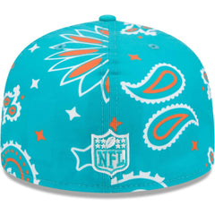 Paisley 59FIFTY Fitted Hat - Miami Dolphins Hats