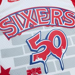 Mitchell & Ness Philadelphia 76ers x Tats Cru Hardwood Classics Fashion Jersey sale