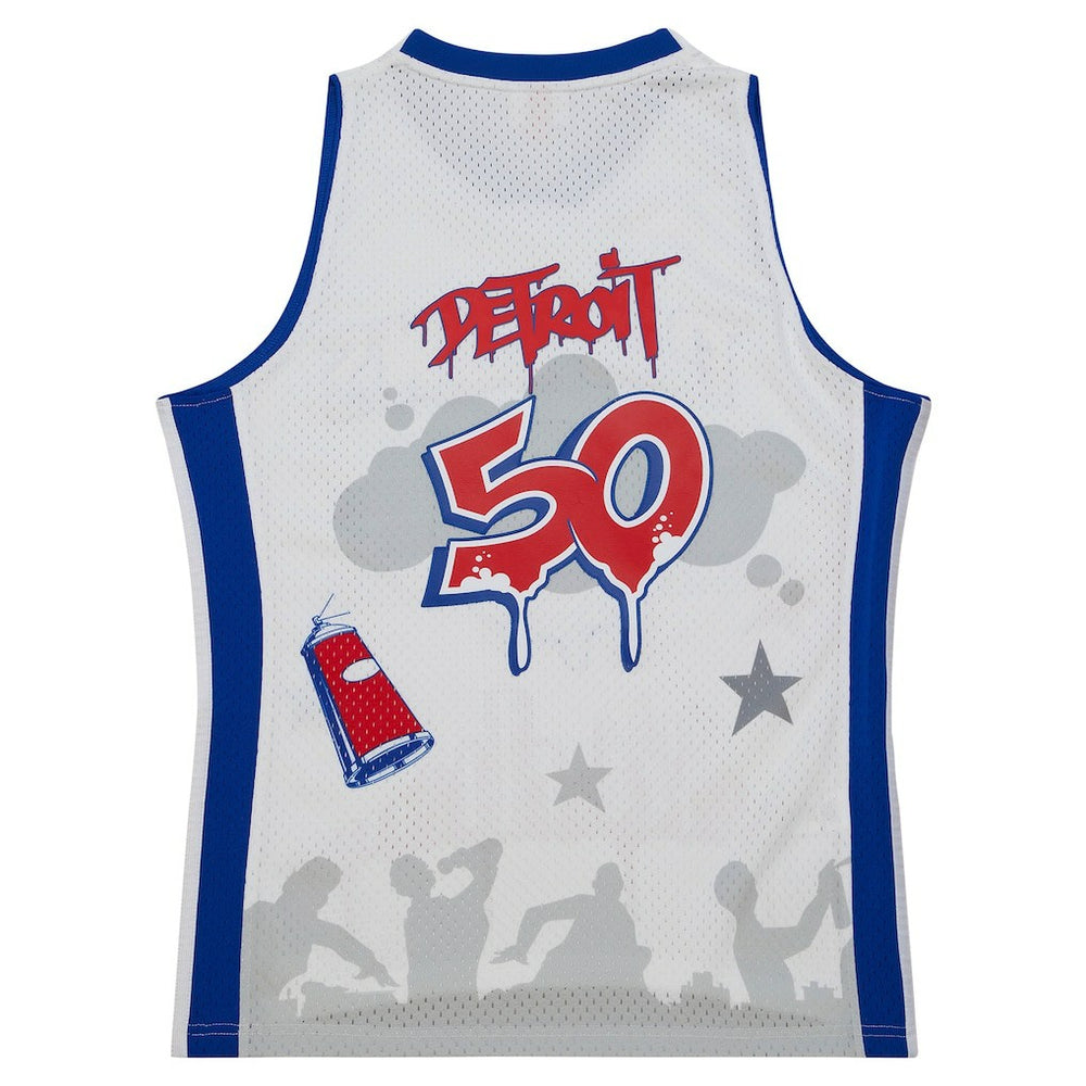 Mitchell & Ness Detroit Pistons x Tats Cru Hardwood Classics Fashion Jersey sale