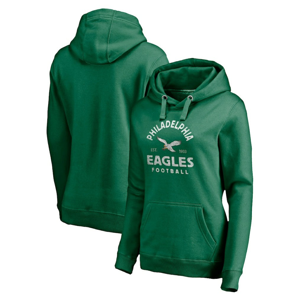 Women's Gridiron Classics Vintage Arch Pullover Hoodie - Philadelphia Eagles Hoodies