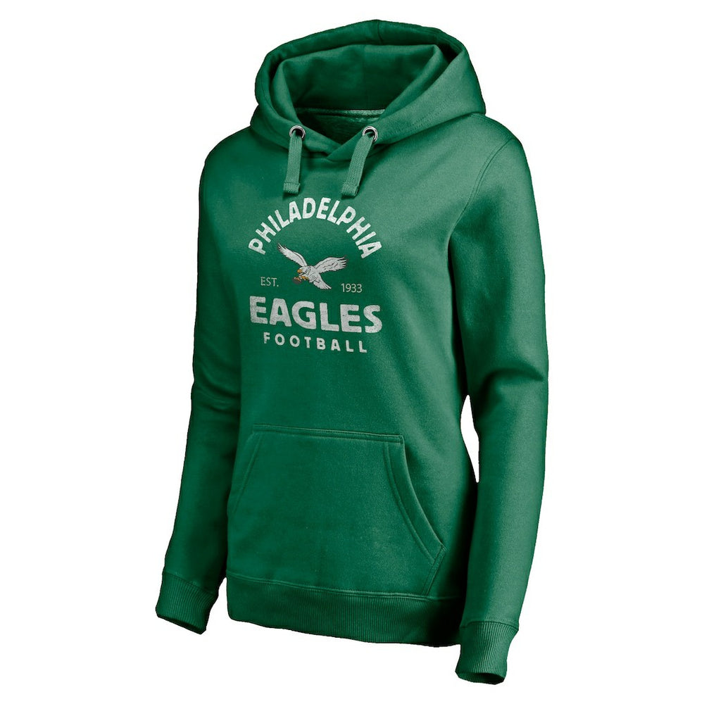Women's Gridiron Classics Vintage Arch Pullover Hoodie - Philadelphia Eagles Hoodies