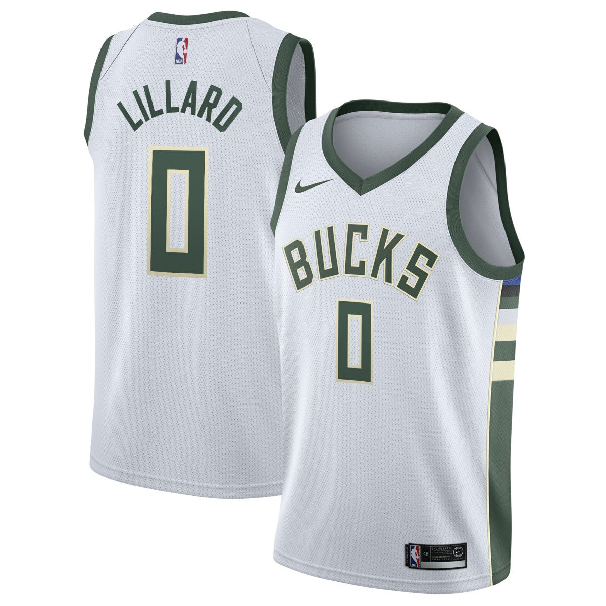 Nike Damian Lillard Milwaukee Bucks Unisex Swingman Player Jersey